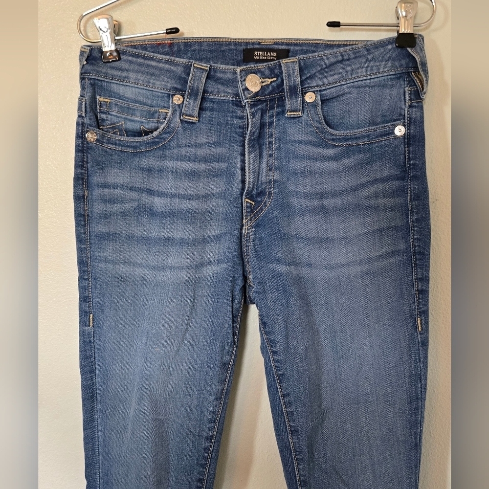 True Religion | Stellams Mid Rise Skinny Jeans Size 28 - Picture 2 of 10